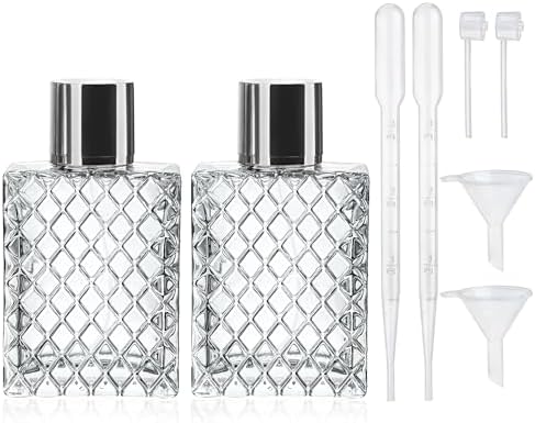 YU FENG 2 Pack Refillable Glass Spray Bottles