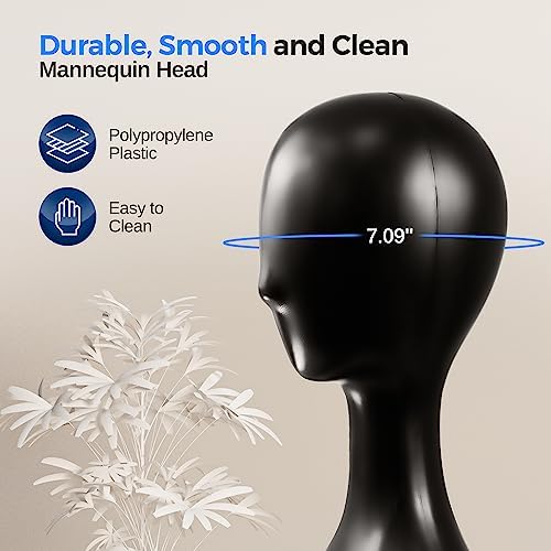 SereneLife Professional Female Mannequin Head Display Stand