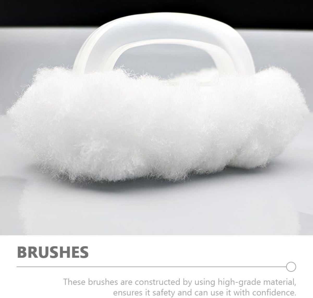 2pcs Soft Bathtub Brush with Handle for Bathroom Cleaning