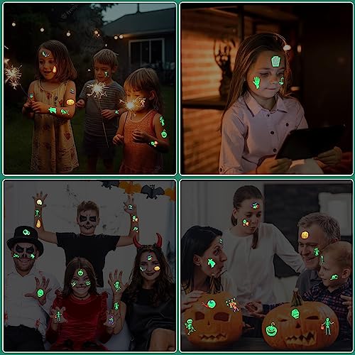 Xutengy 79 Pcs Halloween Temporary Tattoos for Kids