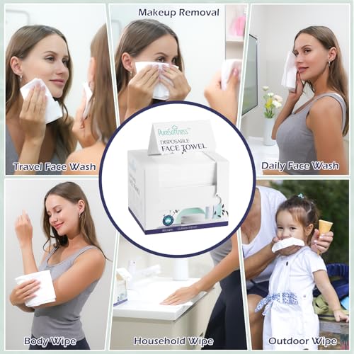 Disposable Face Towel 12x10 100 Cotton 320 Count 4 Pack