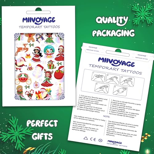 Christmas Temporary Tattoos for Kids