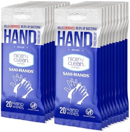 Nice N Clean Sensitive Skin Wet Wipes Aloe Vitamin E Blue 400 Count