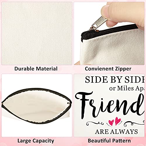 Xuniea 8-Piece Friendship Makeup Bag Set with Warm Pattern