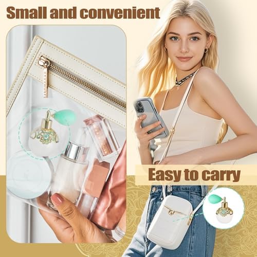 Small Vintage Perfume Bottle 50ml Refillable Atomizer