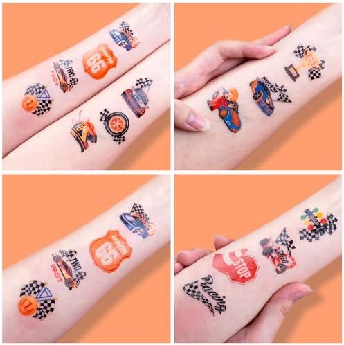 96 PCS Racing Car Temporary Tattoos for Kids