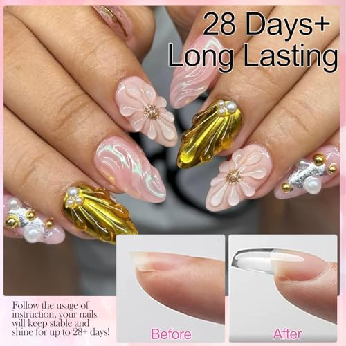YEPYEPGO Solid Sculpture Gel for Nails 21oz Clear