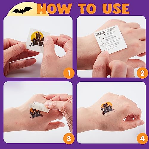 JOYIN 300 Halloween Tattoos for Kids