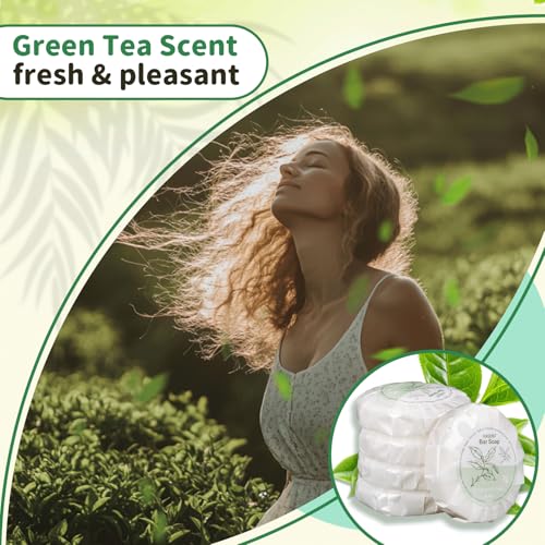 120 Pieces Mini Bar Soap Green Tea Travel Size