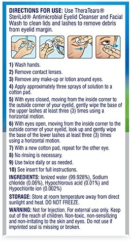 TheraTears SteriLid Eyelid Cleanser and Face Wash 2 Fl Oz