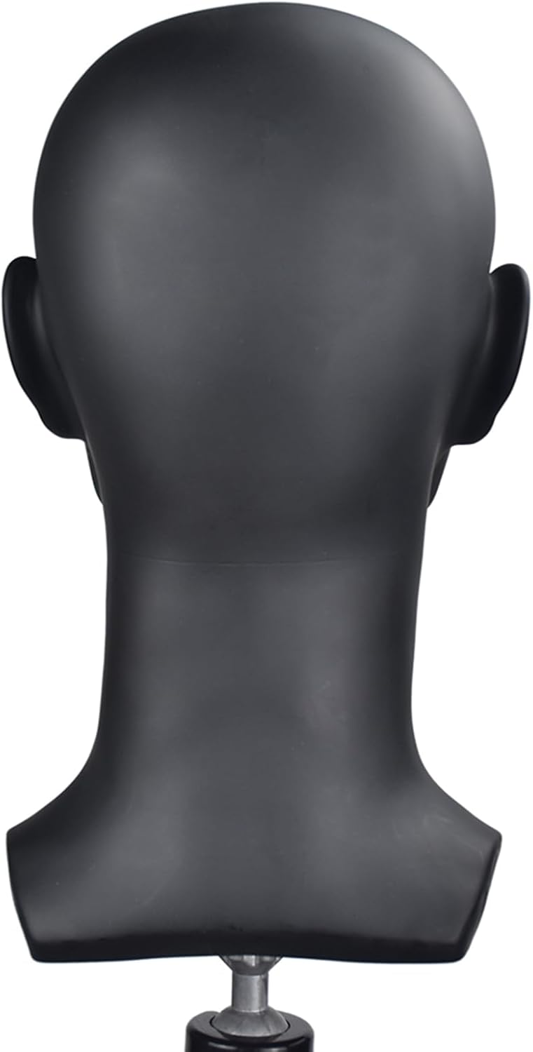 PVC Male Mannequin Head for Wig and Accessories Display