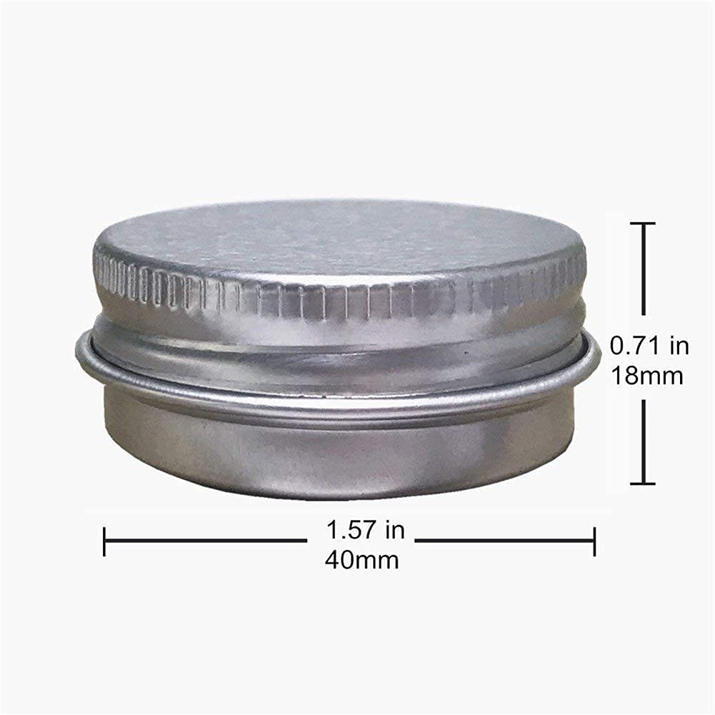 JOYWEE 24 Pack 5 Oz Aluminum Tin Jars with Screw Cap Lid