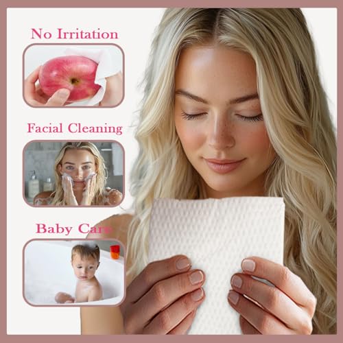 SoftLeaf Disposable Face Towels XXL 72 Count 2 Pack