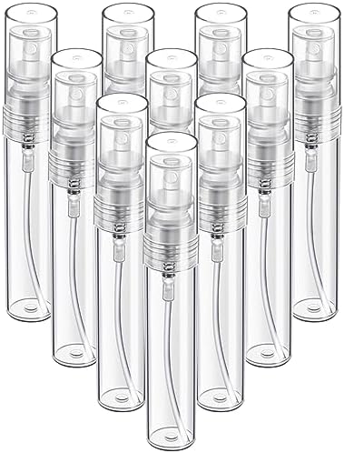 Fandamei 10 Pack 5ml Clear Mini Spray Bottle Empty