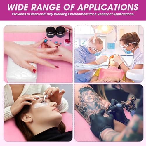 50Pcs Disposable Nail Art Table Towels 3 Ply Waterproof