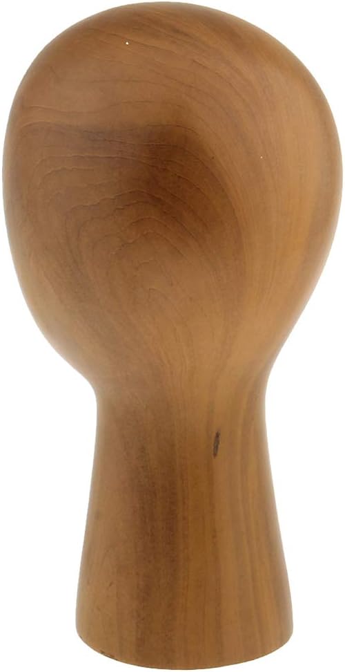 Abstract GFRP Wooden Mannequin Head Display Stand
