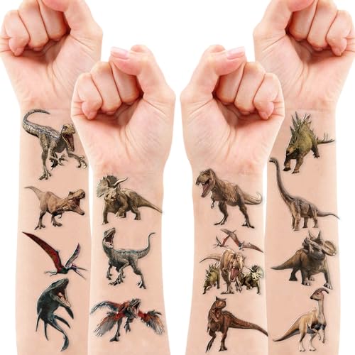 96PCS Dinosaur 3D Temporary Tattoos Stickers