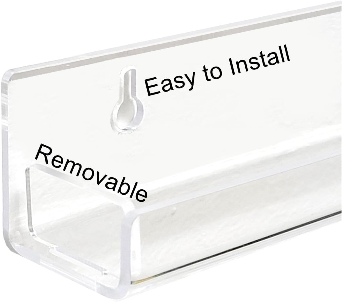 ROYALITA 4-Pack Acrylic Shelves for Nail Polish Organizer