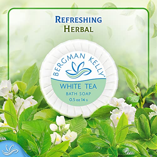 Bergman Kelly Hotel Soap Bars - White Tea 05 oz 100 PK