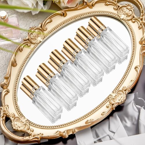 Domensi 90 Pcs Refillable Glass Perfume Bottles with Pump