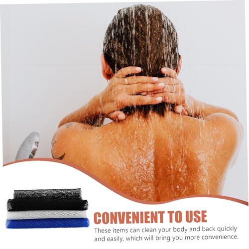 3pcs Back Scrubber Bath Towel Exfoliating Sponge