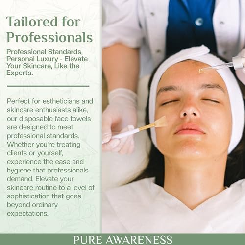 60 Pack Biodegradable Face Towels for Sensitive Skin