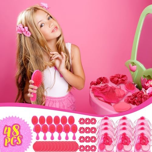 12 Set Pink Party Favors Hair Accessories Set