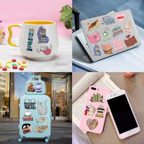 96 Pcs Book Themed Temporary Tattoos Sticker Sheet Set