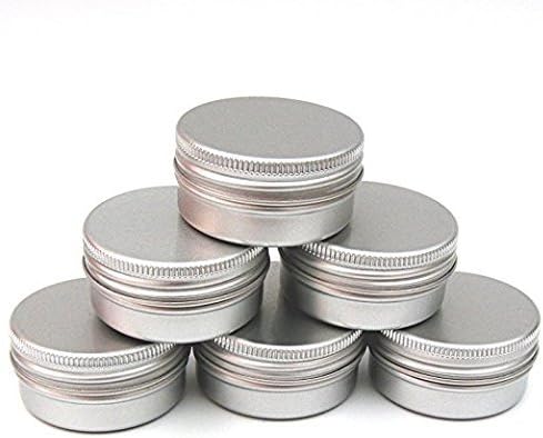 CTKcom 2-Ounce Aluminum Tin Containers with Screw Top