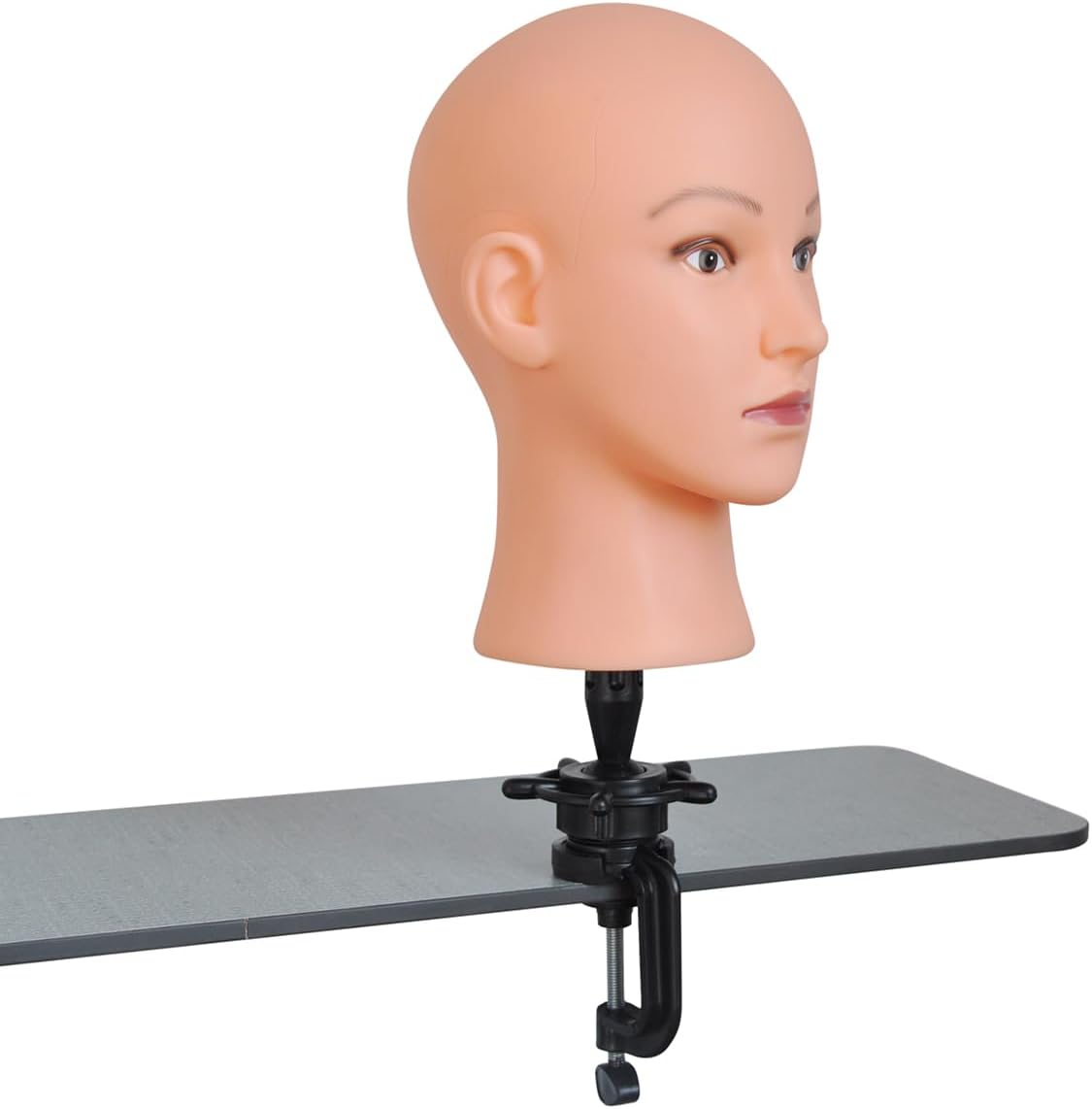 Soft Bald Mannequin Head for Wig Display and Glasses
