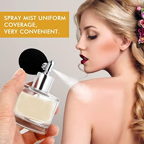 HEALLILY 50ml Gold Vintage Perfume Spray Bottle