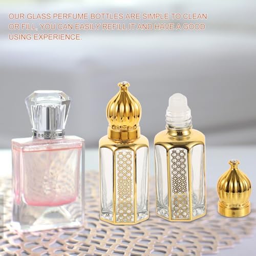 FRCOLOR 9 Pcs Essential Oil Bottles with Roller Ball