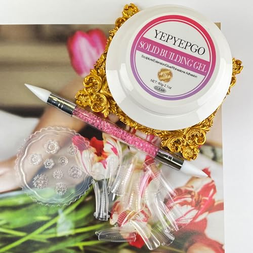 YEPYEPGO Solid Sculpture Gel for Nails 21oz Clear