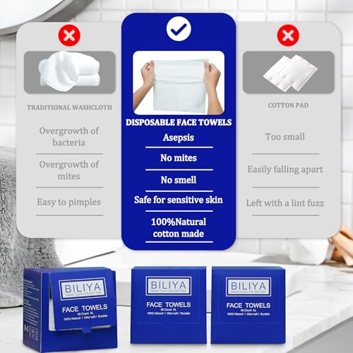 Disposable Face Towel XL 10 x 12 Inches 50 Ct