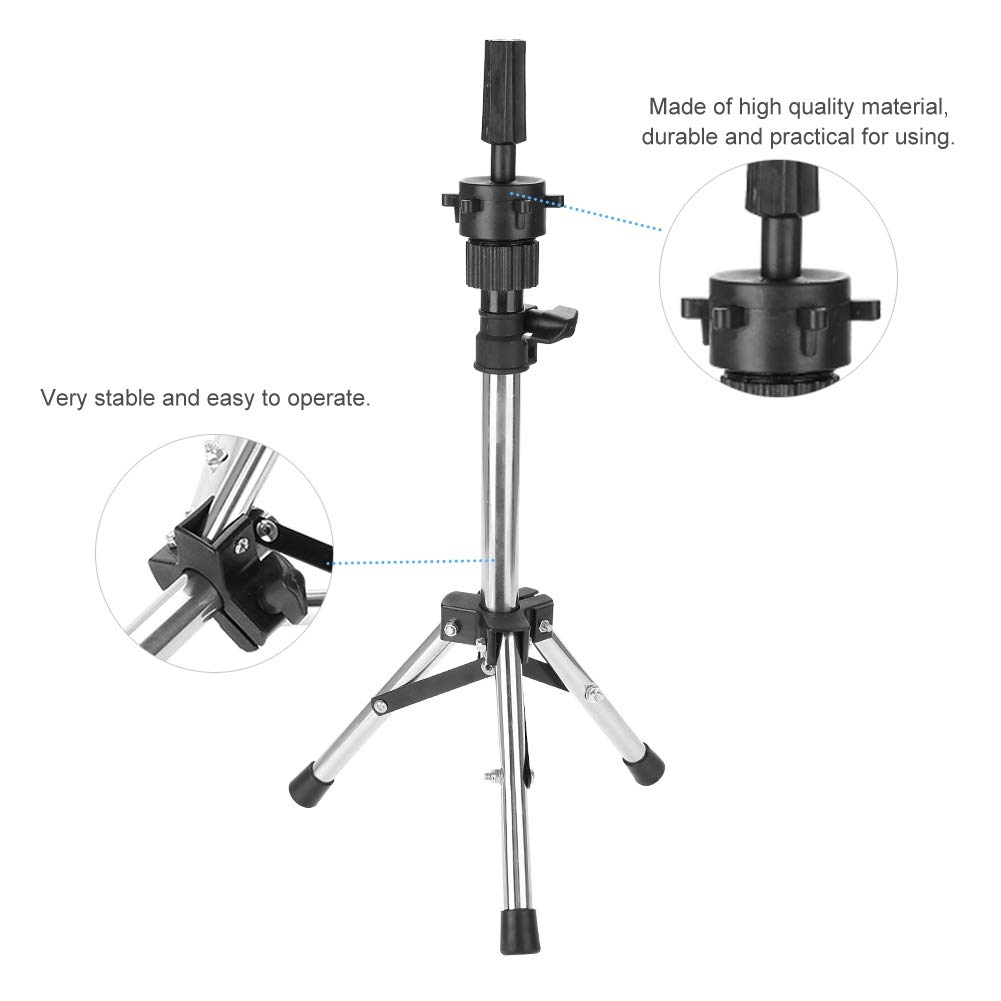 Professional Hair Practice Mannequin Head with Adjustable Tripod Stand