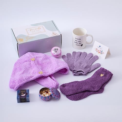 Spa Gift Basket for Women - Purple Surprise Box