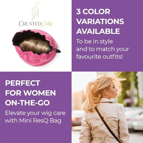 CreatedHair ResQ Mini Wig Bag - Pink