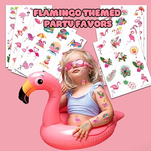 96 PCS Flamingo Temporary Sticker Decor