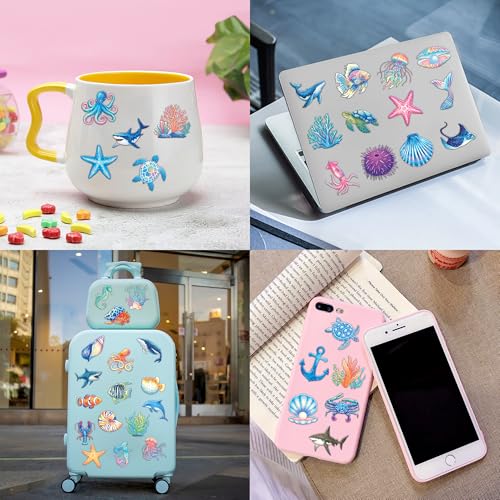 96 PCS Ocean Sea Animal Temporary Tattoos for Kids