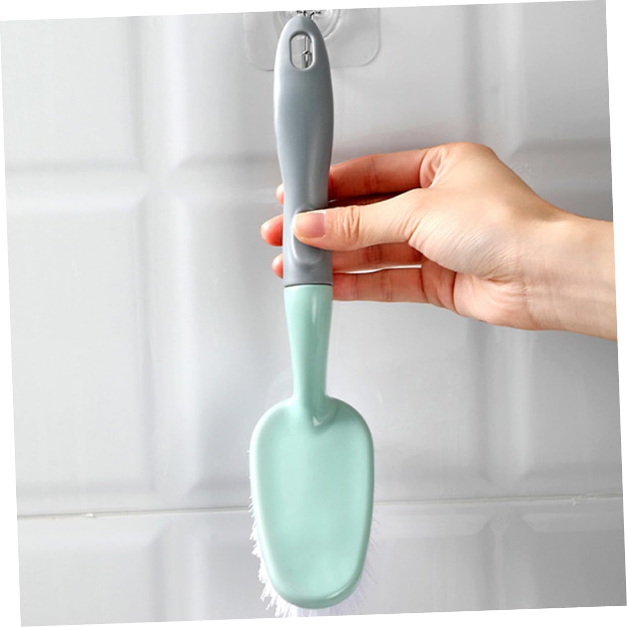 2pcs Ergonomic Floor Brush Bathtub Brush for Shower Cleaning