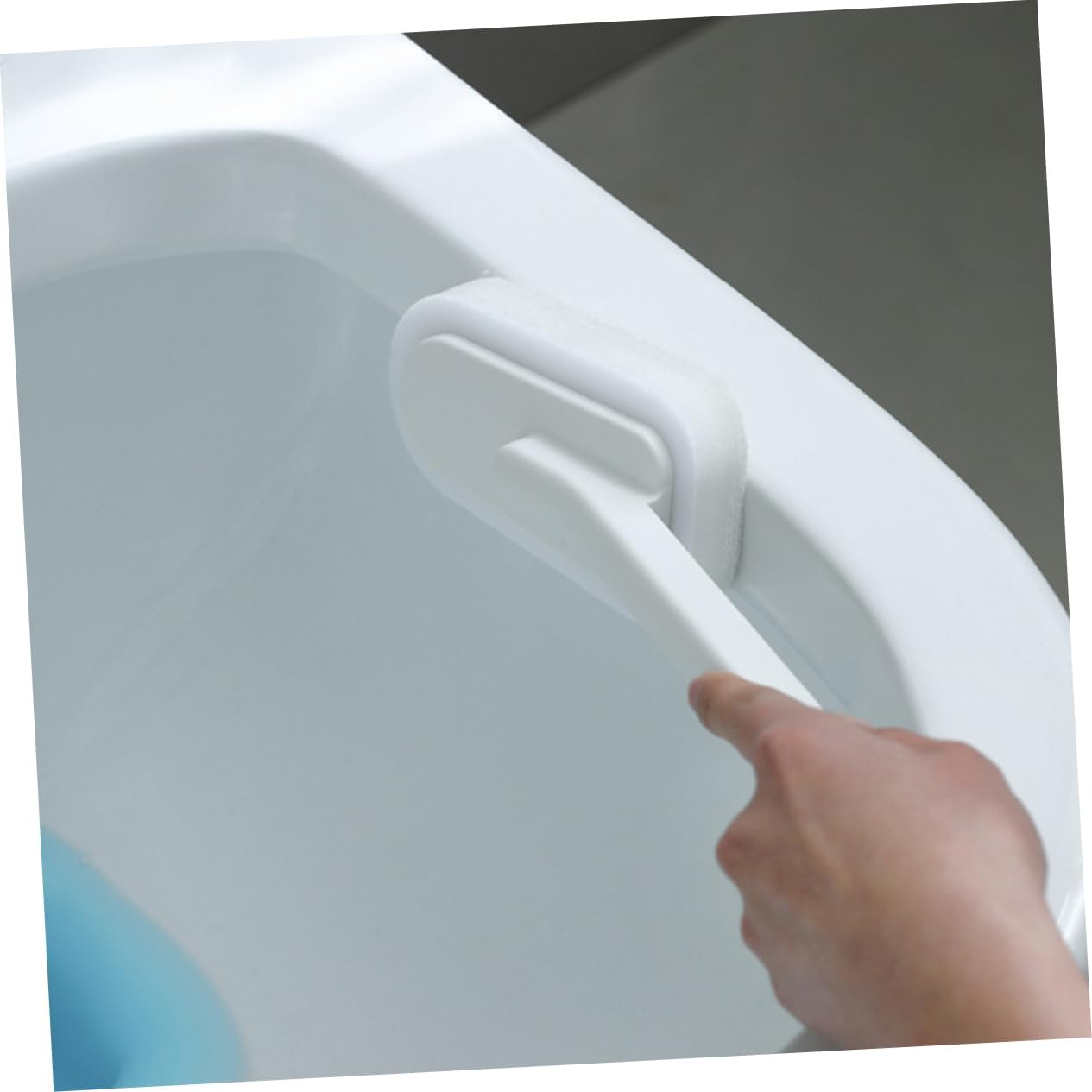 Healifty Long Handle Bathtub Cleaning Brush with Large Sponge Head and Dense Bristles