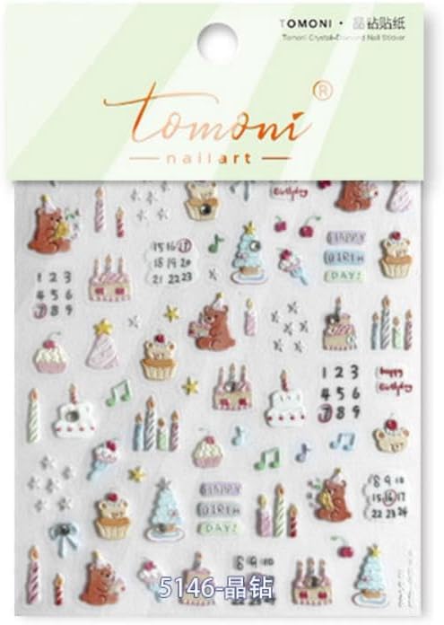 Cute 3D Animal Nail Stickers for Women DIY Manicure