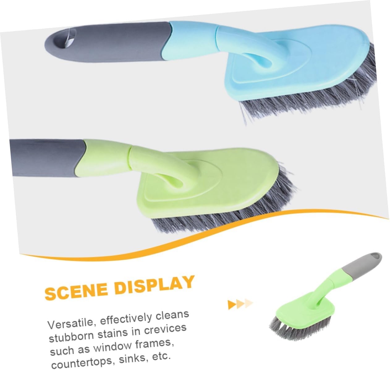 Ipetboom Handle Groove Cleaning Brush for Deep Cleaning and Tight Spaces