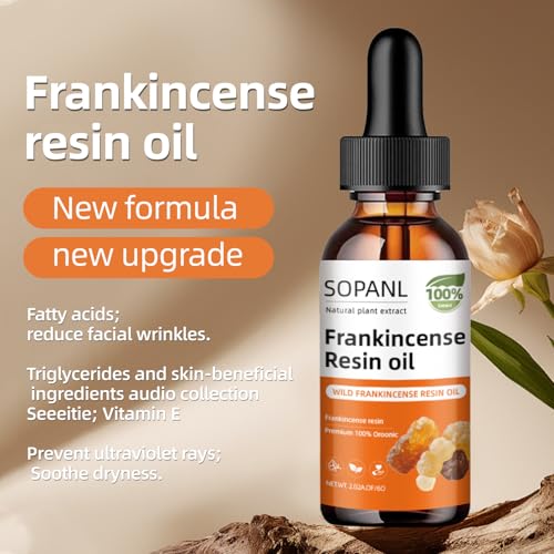 Organic Frankincense Resin Oil for Face 2 Fl Oz