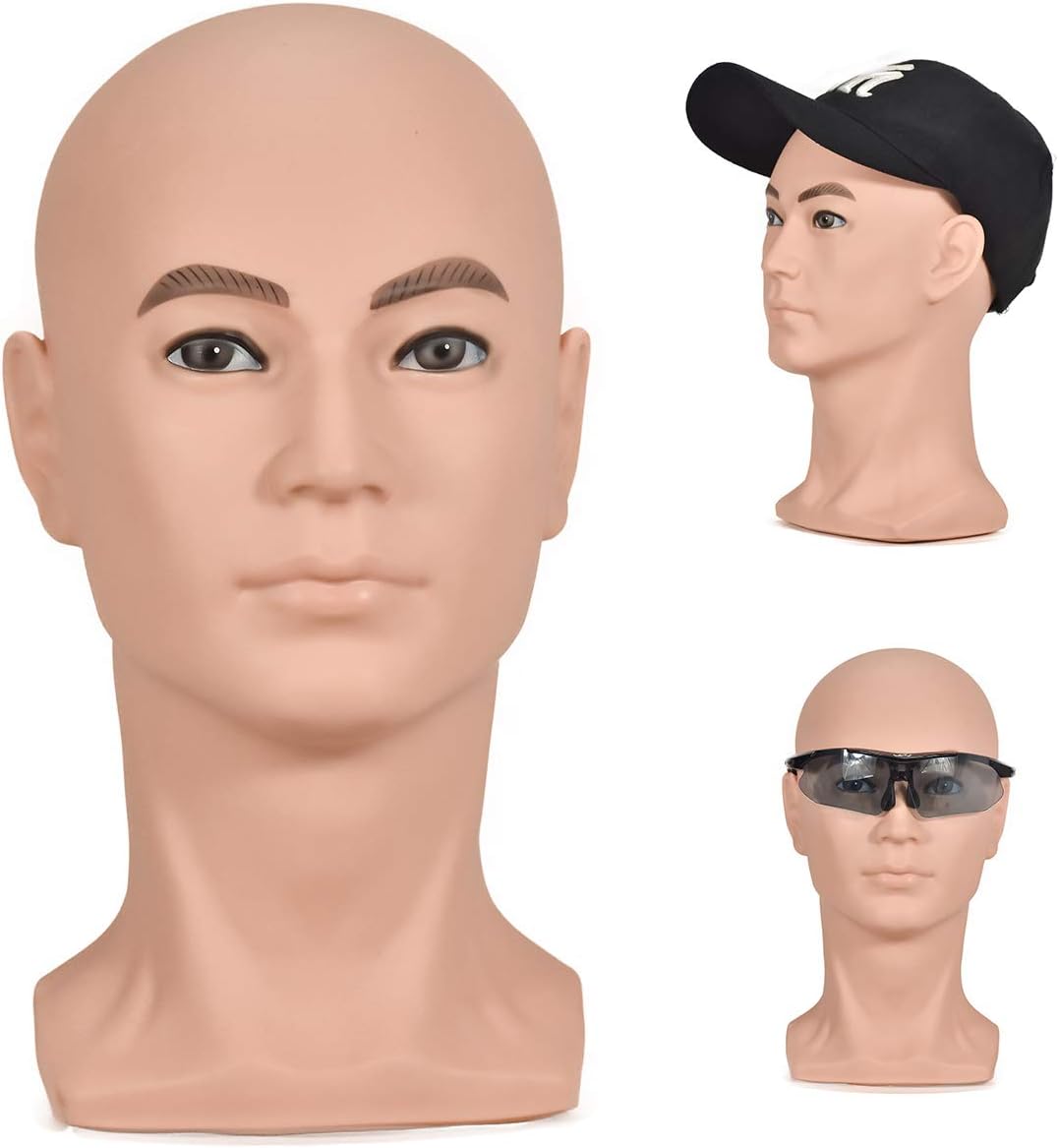 ZMS Male Mannequin Training Head with Free Table Clamp