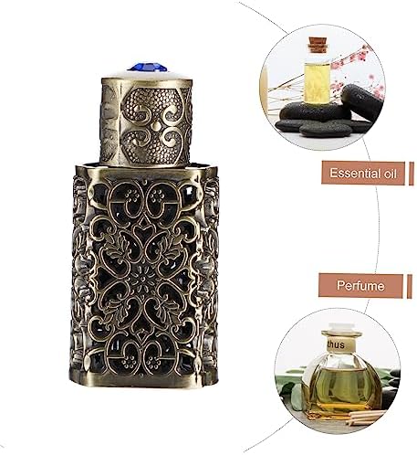 OSALADI Hollow Metal Essential Oil Dropper Bottle 3ML