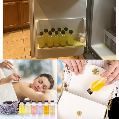DIDITIME 6 Pack Shot Bottles with Caps and Funnels