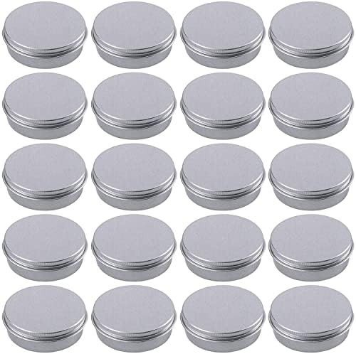 Hulless 05 Ounce Aluminum Tin Jar 24 Pack