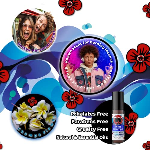 WagsMarket Nag Champa Perfume Oil Roll On 033oz