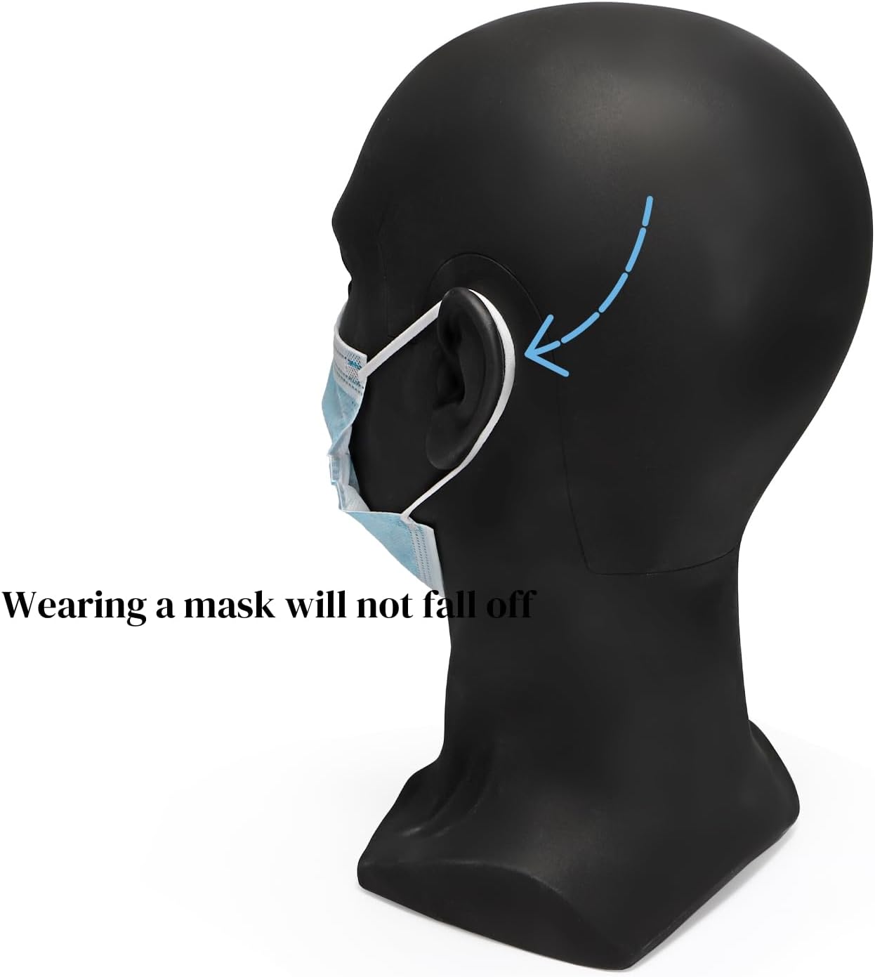ZOOFOX Male PVC Mannequin Head for Hats and Wigs